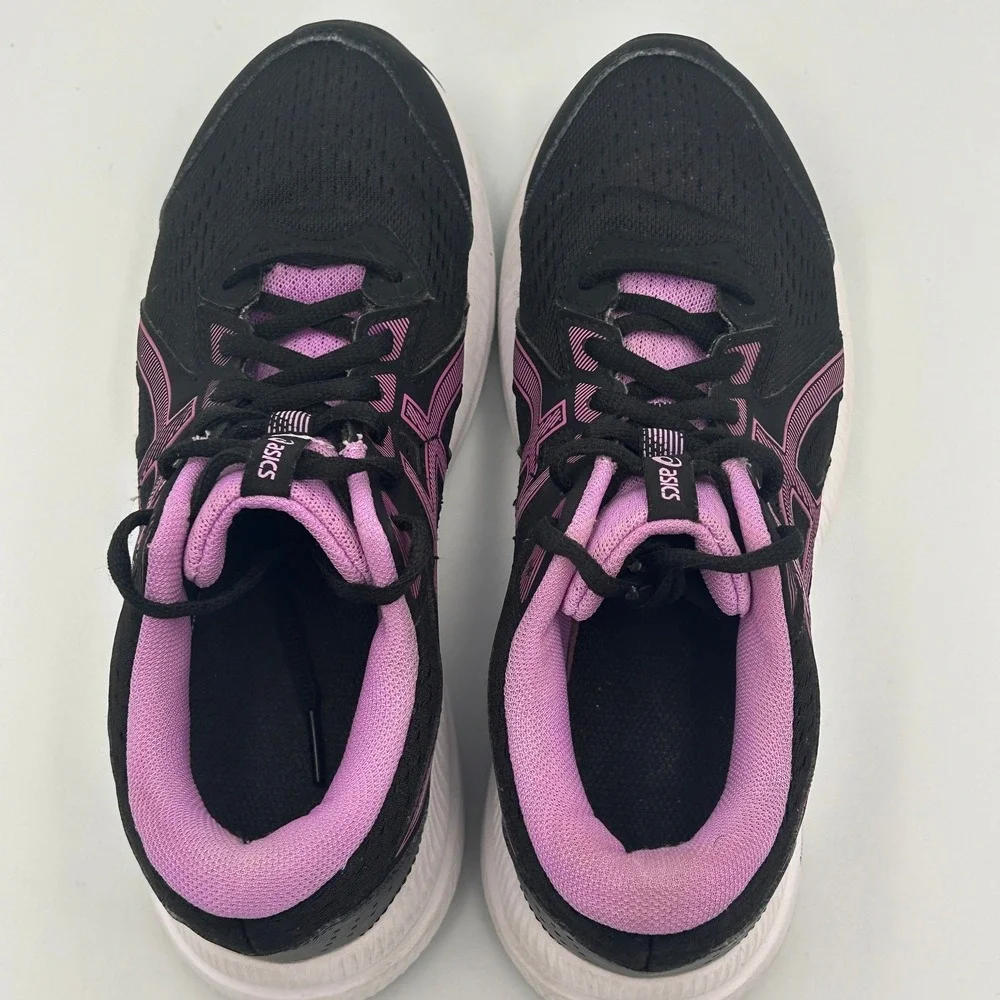 ASICS Gel Contend Women's Running Shoes Athletic Sneakers Black‎ Purple Size 7.5